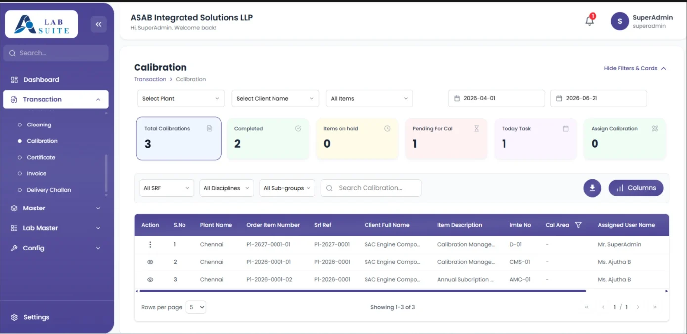Admin panel view 2